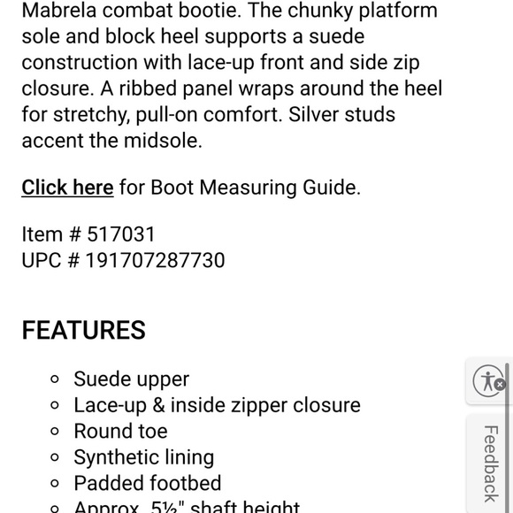 New Women’s Vince Camuto Tan Combat Boots Size 7 - Picture 7 of 8